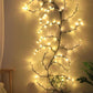 🌿 50 % Rabatt – LED-Lichterkette im Ranken-Design – 144 Lichter, 2,3 m, dimmbar, IP55 – für Garten, Balkon, Zimmer & Partys 💡