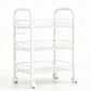 3/4 Tier Mobile Mesh Storage Utility Cart with Wheels