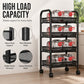 3/4 Tier Mobile Mesh Storage Utility Cart with Wheels
