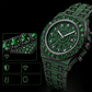 ⌚ Herren Luxus Funkelnde Quarzuhr — Diamant-Einlage Sonnenstrahl-Zifferblatt mit geriffelter Lünette