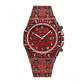 ⌚ Herren Luxus Funkelnde Quarzuhr — Diamant-Einlage Sonnenstrahl-Zifferblatt mit geriffelter Lünette
