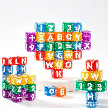 Magnetische Buchstaben- und Zahlenwürfel für Kinder