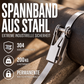 Hochleistungs-Kabelbinder aus Edelstahl mit Klappverschluss