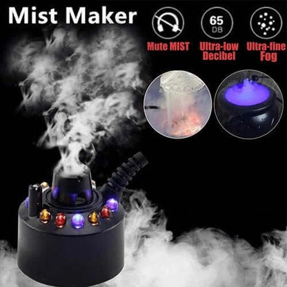 💡 55% RABATT! ✨ 12 LED‑lätta ultraljudsmisttillverkare Fogger, fin dimma för dekoration 🌬️