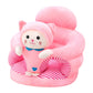 🐻 Cartoon‑Baby‑Stützsofa – Anti‑Roll‑Sitzsessel für Babys mit stabiler Rückenlehne, weicher Plüsch‑Bodensitz für Kleinkinder