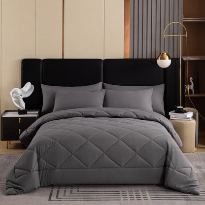 ⏰🛏️3-teiliges Steppbett-Set aus gebürsteter Mikrofaser