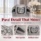 💎Exclusive jewelry💎Eleganter funkelnder quadratischer Halo-Ring
