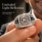 💎Exclusive jewelry💎Eleganter funkelnder quadratischer Halo-Ring