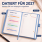 📅A5 2027 Tagebuch-Notizbuch mit einer Seite pro Tag ✨