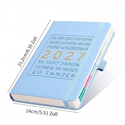 📅A5 2027 Tagebuch-Notizbuch mit einer Seite pro Tag ✨