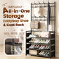 ✨ Garderobenbank mit Schuhregal – 3-in-1, platzsparend, stabil 🏠