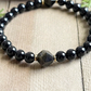 💎Exclusive jewelry💎Elegante Perlenarmband aus schwarzem Obsidian