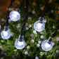 Wasserdichte Solar-Lichterkette mit Blasendesign für Terrasse & Garten
