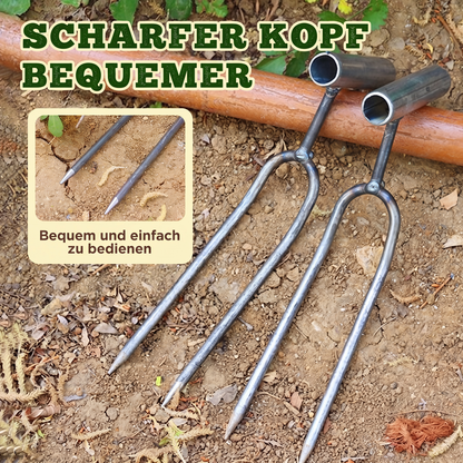 📢📢50% RABATT !!⏰Kompaktes 2-Zahn-Garten-Unkrautstecher-Werkzeug