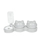 2-in-1 Ergonomisches Erhöhtes Schrägnapf-Set für Haustiere
