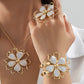 ⏳🔥ZEITLICH BEGRENZT 50% RABATT! ⏰🍀Eleganter doppellagiger Hohlblumen-Schmuck✨