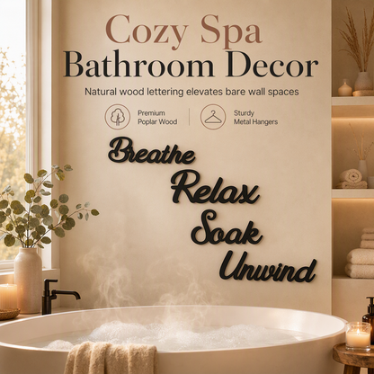 ⏳Zeitlich begrenzt 50% Rabatt⏰4-teiliges Farmhouse Badezimmer Wanddeko-Set🛁🧱