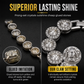 💎 50% sparen! ✨ Herren Hip-Hop Strass-Halskette – Vollständig pavébesetzter Kristallchain, handgesetzte Krallensteine & makellose galvanisierte Oberfläche – Street Dance Statement Style 🎤