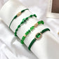 💎Exclusive jewelry💎4-teiliges verstellbares geflochtenes stapelbares Armband-Set