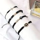 💎Exclusive jewelry💎4-teiliges verstellbares geflochtenes stapelbares Armband-Set