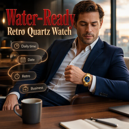 ⏳Nur für kurze Zeit – 50% RABATT⏰ Herren Retro Klassische Quarzuhr