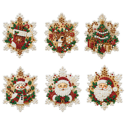 🎄 KAUFE 2, ERHALTE 1 GRATIS! 💎 DIY Diamant-Weihnachtsanhänger – 6 Stück zum Aufhängen ✨