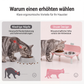 🐶 50 % Rabatt!🐾 Höhenverstellbarer Doppelnapf für Hunde & Katzen – Abnehmbare Futternäpfe mit stabilem Napfständer