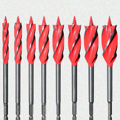 🔧⚡ 8‑teiliges Spiralbohrer‑Set – 4 Schneiden für die Holzbearbeitung ✨