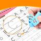 ⏳Nur für kurze Zeit – 50% RABATT⏰  ✍️Rillen-Schreibübungsheft-Set für Kinder mit Griffhilfen