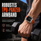 Integriertes Smartwatch-Armband mit Schutzhülle, farbblockiertes, transluzentes Sportarmband für 40 mm, 41 mm, 42 mm, 44 mm, 45 mm, 46 mm, 49 mm