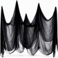 Gruseliges Halloween-Stoffgaze-Hängedekor, 215 x 500 cm großes Stoff-Requisit für die Gestaltung von Spukhäusern und Partyszenen