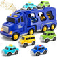 ⏳Nur für kurze Zeit – 50% RABATT⏰7-in-1 Polizei-Spielzeugtruck mit Rückziehmotor für Kinder ab 3 Jahren