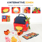 🐄 50 % RABATT! ✨ Interaktives Plüsch-Bauernhaus-Spielset – 6 Erlebnisbereiche mit Spiegel & Alphabet-Klappen, niedliche Tierhandpuppen & tragbares Aufbewahrungsdesign – Spielerisches Frühlernen für Kleinkinder 🐏