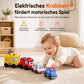 ⏳Nur für kurze Zeit – 50% RABATT⏰4-teiliges magnetisches Elektrospielzeugauto-Set mit Ton und Licht, Cartoon-Stapel- und Krabbelautos für Babys und Kleinkinder