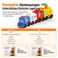 ⏳Nur für kurze Zeit – 50% RABATT⏰4-teiliges magnetisches Elektrospielzeugauto-Set mit Ton und Licht, Cartoon-Stapel- und Krabbelautos für Babys und Kleinkinder