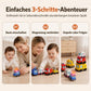 ⏳Nur für kurze Zeit – 50% RABATT⏰4-teiliges magnetisches Elektrospielzeugauto-Set mit Ton und Licht, Cartoon-Stapel- und Krabbelautos für Babys und Kleinkinder