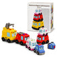 ⏳Nur für kurze Zeit – 50% RABATT⏰4-teiliges magnetisches Elektrospielzeugauto-Set mit Ton und Licht, Cartoon-Stapel- und Krabbelautos für Babys und Kleinkinder