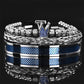 💎 50 % Rabatt – 3-teiliges Herren-Armband-Set mit Krone-Design – luxuriöser Look, langlebig & vielseitig für den Alltag 👑