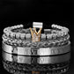 💎 50 % Rabatt – 3-teiliges Herren-Armband-Set mit Krone-Design – luxuriöser Look, langlebig & vielseitig für den Alltag 👑