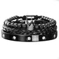 💎 50 % Rabatt – 3-teiliges Herren-Armband-Set mit Krone-Design – luxuriöser Look, langlebig & vielseitig für den Alltag 👑