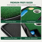 Tragbares Mini-Golf-Putting-Matte, Indoor- und Outdoor-Golf-Übungsgrün-Trainer mit 3 Löchern, 264 x 19,5 cm