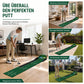 Tragbares Mini-Golf-Putting-Matte, Indoor- und Outdoor-Golf-Übungsgrün-Trainer mit 3 Löchern, 264 x 19,5 cm