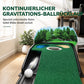 Tragbares Mini-Golf-Putting-Matte, Indoor- und Outdoor-Golf-Übungsgrün-Trainer mit 3 Löchern, 264 x 19,5 cm