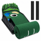 Tragbares Mini-Golf-Putting-Matte, Indoor- und Outdoor-Golf-Übungsgrün-Trainer mit 3 Löchern, 264 x 19,5 cm