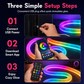 🌌 Jetzt 50 % Rabatt! 💫 Neon-Lichtband in Marderfell-Optik mit 360°-Rundumbeleuchtung ✨
