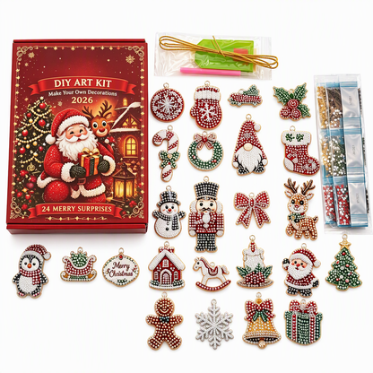 ⏳Nur für kurze Zeit – 50% RABATT⏰DIY-Set für 24 Weihnachts-Countdown-Anhänger