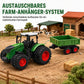 ⏳Nur für kurze Zeit – 50% RABATT⏰Großes Kinder-Spielzeugset: Farmtraktor mit Anhänger und Zubehör, reibungsbetrieben und ferngesteuertes Baufahrzeug für Jungen