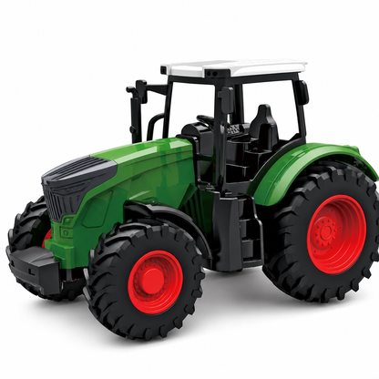 ⏳Nur für kurze Zeit – 50% RABATT⏰Großes Kinder-Spielzeugset: Farmtraktor mit Anhänger und Zubehör, reibungsbetrieben und ferngesteuertes Baufahrzeug für Jungen