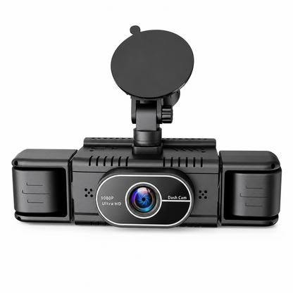 🚗🎥 F100 4-Linsen-Dashcam – 1080P HD Autokamera mit Infrarot-Nachtsicht und GPS-Synchronaufnahme