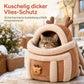 🔥50% RABATT auf ausgewählte Produkte 🎉Fliegender, wattierter Haustier-Trage-Rucksack, weiche warme Katzen-Front-Tragetasche mit handwärmender Tasche für Herbst und Winter